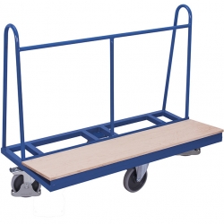 Wózek do płyt drewnopodobnych pl-150.011 koła w układzie rombowym RAL 5010 niebieski