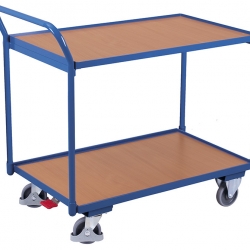 Wózek stołowy z 2 półkami i przykręcanym pałąkiem sw-500.500 niebieski