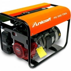 Unicraft PG 500 TRA - Wysokiej jakości agregat prądotwórczy 230/400 V o mocy 2,8/4,3 kW.