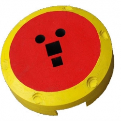 Podstawa, stojak na znaki i urządzenia sygnalizacyjne - okrągła / kolor żółty