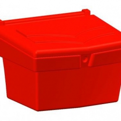 Pojemnik na piasek i sól z tworzywa PEHD - 120 litrów / 180 kg czerwony