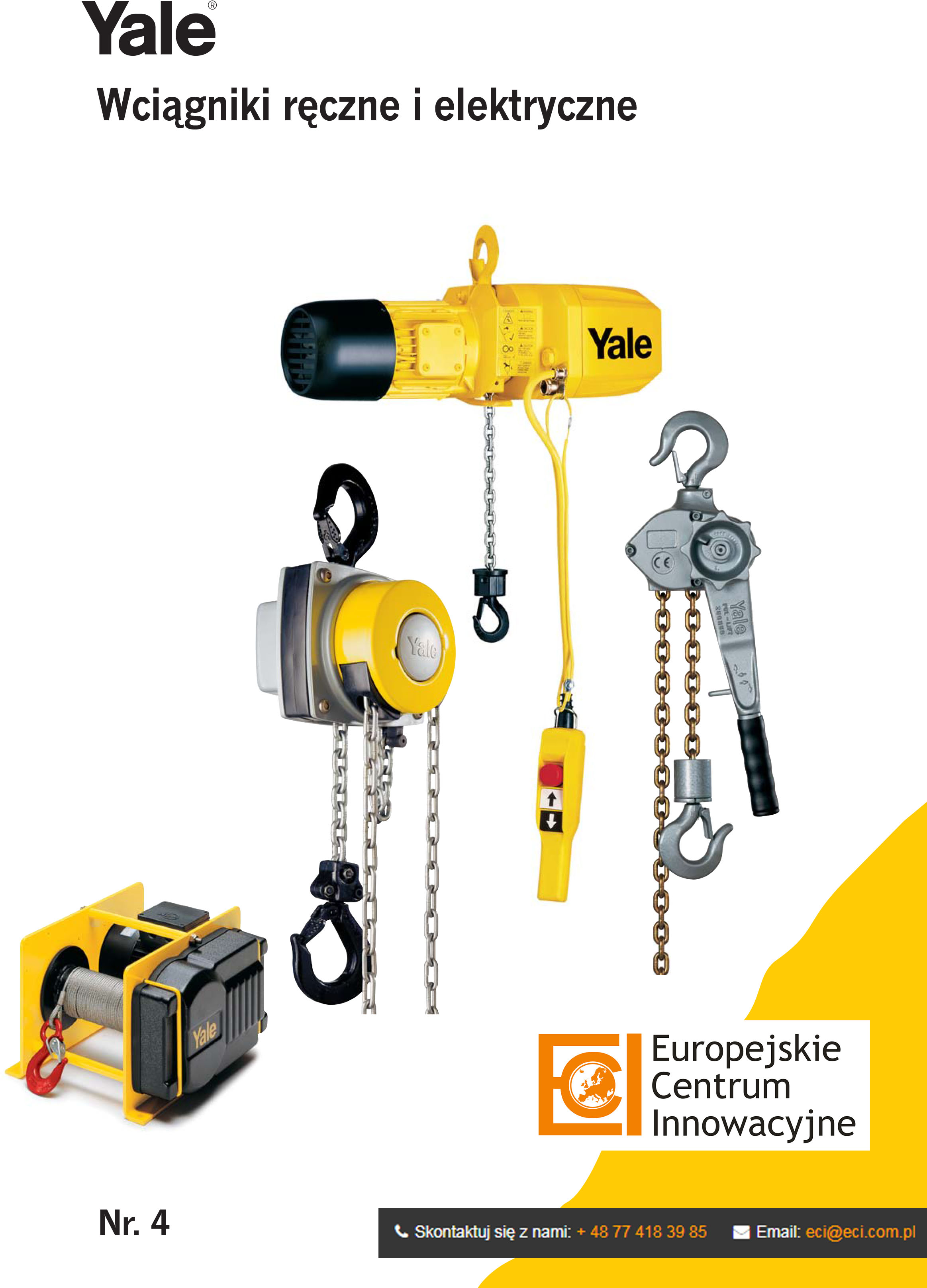 YALE - Wciągniki ręczne i elektryczne - Europejskie Centrum Innowacyjne