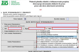 Dofinansowanie z ZUS na poprawę bezpieczeństwa pracy - etap 3 wypełnienie wniosku