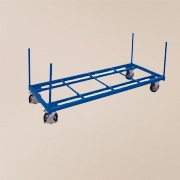 Wózki do transportu ciężkiego z kłonicami - RAL 5010 niebieski