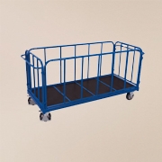 Wózki do transportu ciężkiego z 4 burtami - RAL 5010 niebieski