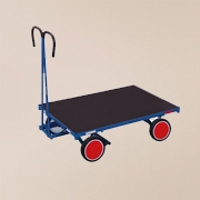 Wózki do transportu ciężkiego bez burt - RAL 5010 niebieski