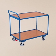 Wózki z 2 półkami i przykręcanym pałąkiem - RAL 5010 niebieski